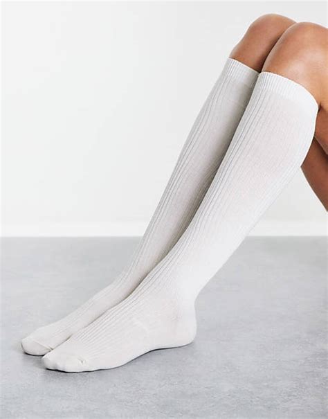 And Other Stories Over The Knee Socks In White Asos