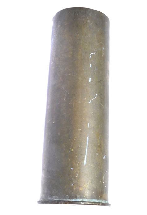 1907 105mm Brass Howitzer Shell Casing Vintage Military Vintage