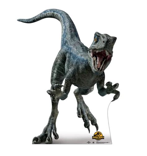 Jurassic World Park Velociraptor Blue Lifesize Cardboard Standup Standee Cutout 4495 Picclick