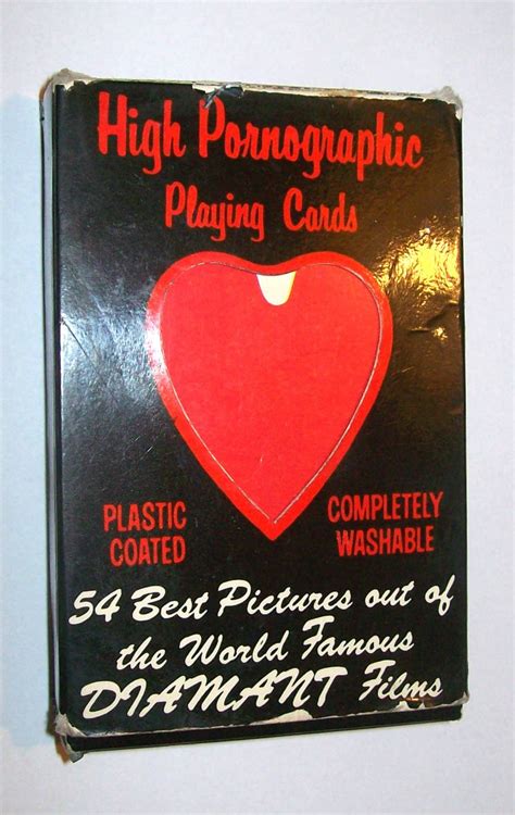 Playing Cards Vintage 1970s Erotic Porn Hard Core Diamant Films