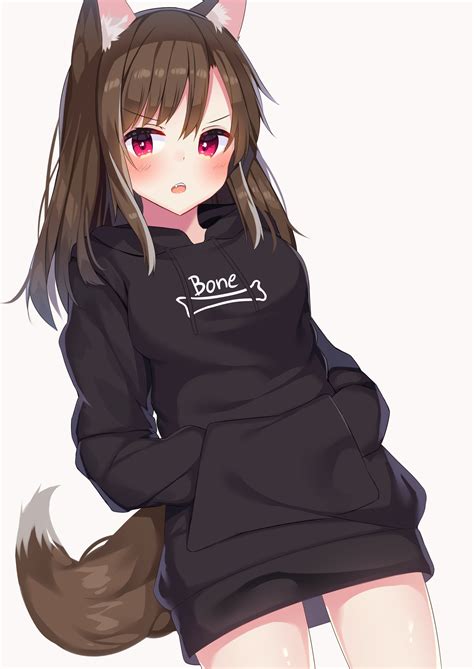 cute hoodie girl [original] r awwnime