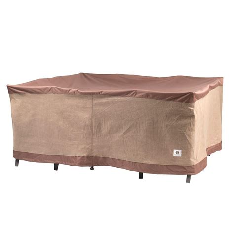 Patio chair covers it's no surprise that patio furniture sees a lot of wear and tear. Duck Covers Ultimate 92 in. Square Patio Table and Chair ...