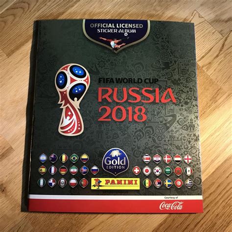 Panini Fifa World Cup Russia 2018 Coke Sticker Album Swiss Gold Edition