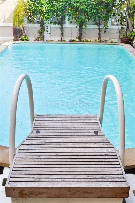 Stair In Swimming Pool Stock Image Image Of Reflection 23147799