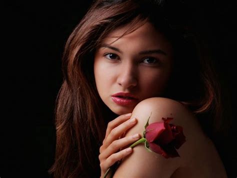 Amazing TV Shows Image Beautiful Female In Red Rose Half Naked Good
