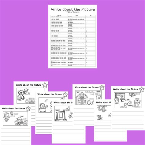Mash 1st 2nd Class Write About The Picture Digraphs Pack