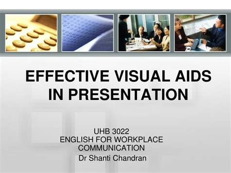 Visual aids provide the possibility of enhancing the value of your presentation in order to leave a memorable impression. PPT - EFFECTIVE VISUAL AIDS IN PRESENTATION PowerPoint ...