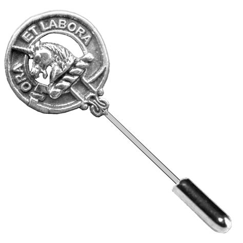 Ramsay Clan Crest Stick Or Cravat Pin Sterling Silver Etsy
