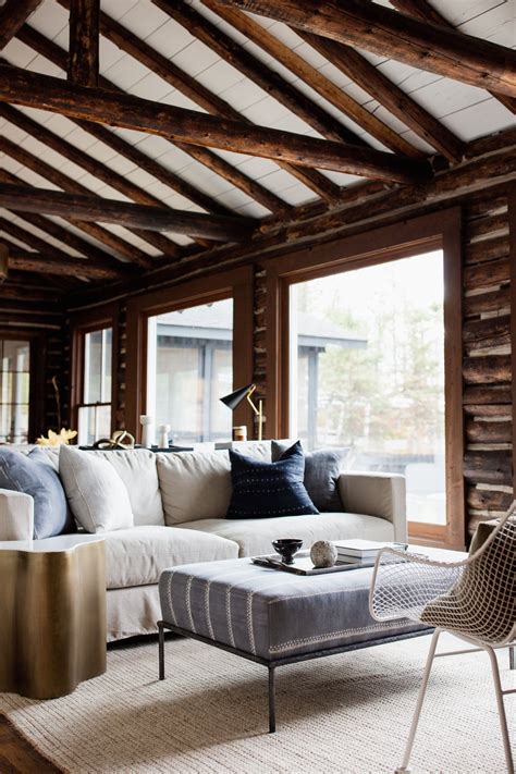 Modern Log Cabin Interior Design