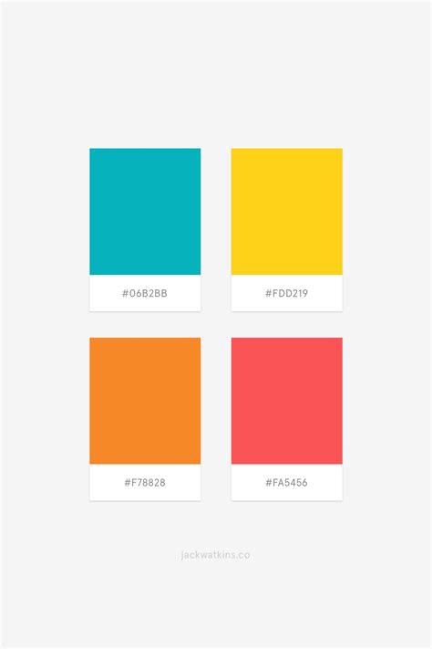 Bright Colourful Vibrant Colour Palette Color Palette Bright Color