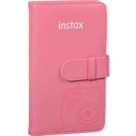 fujifilm instax mini wallet album flamingo pink 600018324 bandh