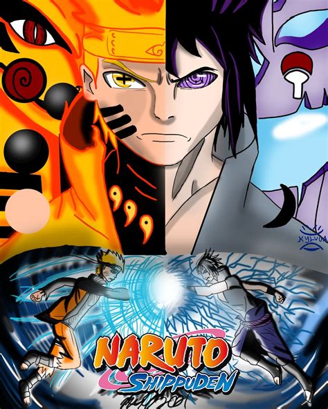 Naruto Shippuden Fan Art By Kyluga On Insta Naruto Vs Sasuke R