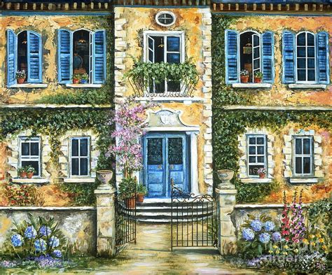 My French Villa Painting By Marilyn Dunlap