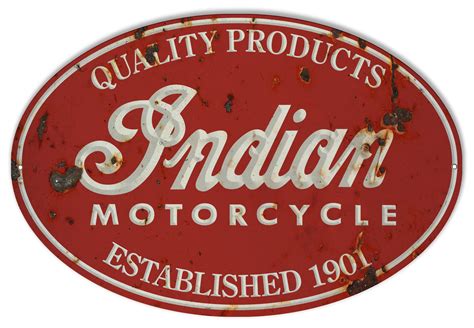 Indian Motorcycle 1901 Series Vintage Metal Sign 11x18 Reproduction