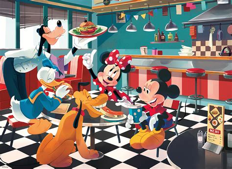 Buy Ceaco Disney Friends Disney Diner Oversized 200 Piece Jigsaw