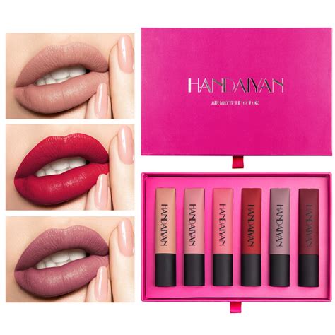 Handaiyan Colors Sets Sexy Matte Liquid Lipstick Lip Glaze Sets