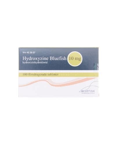 Hydroxyzine Bluefish 10mg Tabletter 100 Enpac Apotek 1