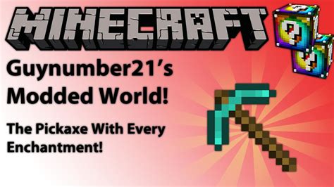 Minecraft Xbox One Guys Modded World Pickaxe With All