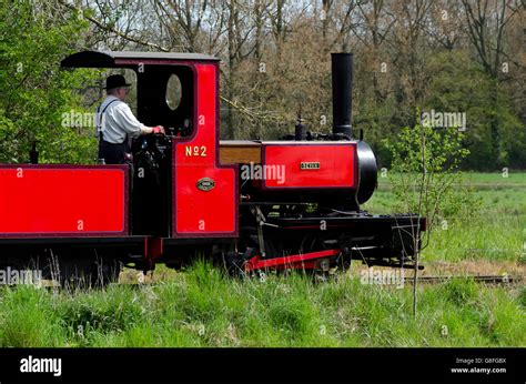 Narrow Gauge Steam Locomotive On The Nursery Line At The Bressingham