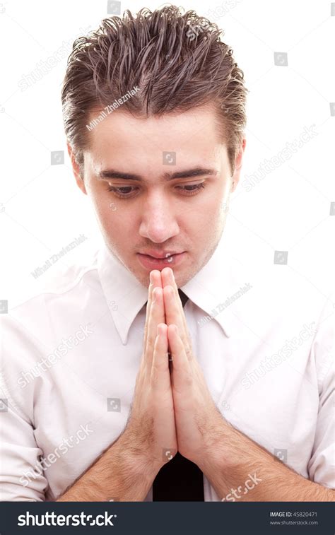 Man Praying Stock Photo 45820471 Shutterstock