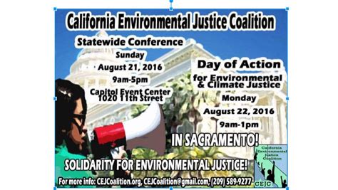 California Environmental Justice Coalition To Hold Statewide Conference
