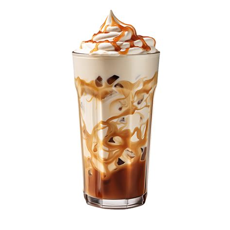 Iced Caramel Latte Topped With Whipped Cream And Caramel Sauce Perfect For Drink Catalog Ai