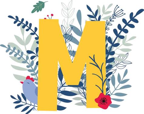 Fancy Letter M Cartoons Illustrations Royalty Free Vector Graphics