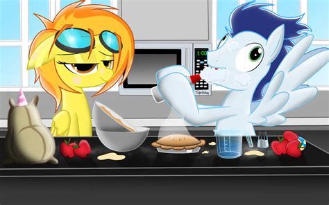 Spitfire And Soarincooking A Pie By Spitshy On Deviantart