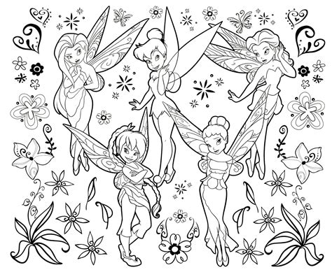 Tinkerbell And Silvermist Coloring Pages