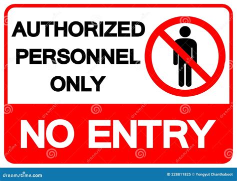 No Entry Sign Authorised Persons Only Royalty Free Vector Sexiz Pix