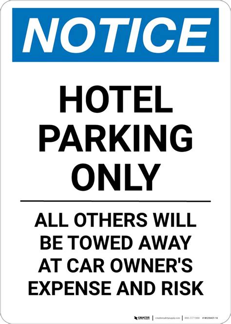 Hotel Signs Creative Safety Supply