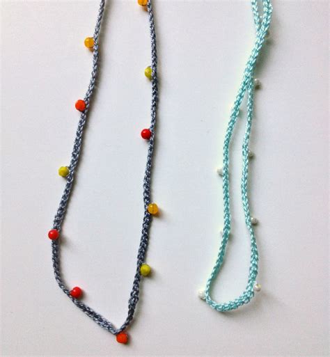 Crochet Necklace Diy Wise Craft Handmade