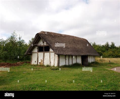 A Medieval Farm House At The Museum Of Early Medieval Northumbria At