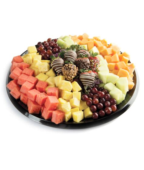 Fruit And Chocolate Covered Strawberry Tray Shop Edible Bouquets