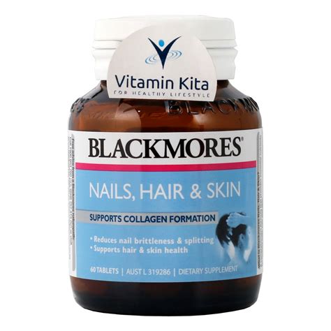 Mengandung bioflavonoids yang membantu meningkatkan penyerapan dan memaksimalkan vitamin c di tubuh kita. Blackmores Nails Hair and Skin 60tab vitamin rambut kulit ...