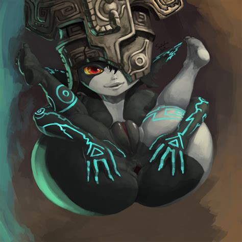 rule 34 1girls anus ass big ass feet female female only half closed eyes imp midna legs up