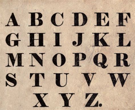 Alphabet Block Letters Font Formal Letter