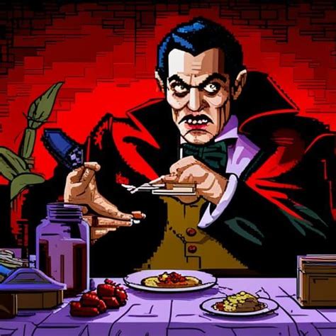 Pixelated Dracula Ai Generated Artwork Nightcafe Creator