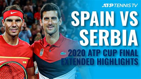 Rafael nadal bites the winning trophy after claiming the french open title for the 13th time time with a straight sets victory over novak djokovic. Nadal & Spain vs Djokovic & Serbia | ATP Cup 2020 Final ...