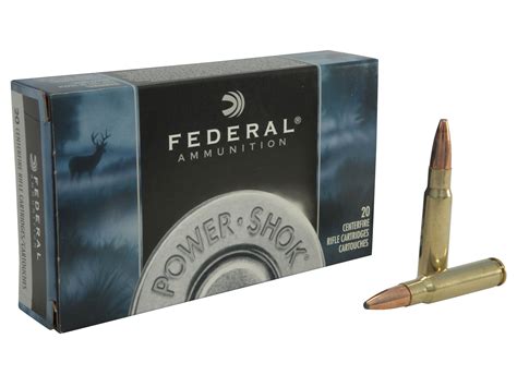 Federal Power-Shok 338 Federal Ammo 200 Grain Speer Uni-Cor Jacketed