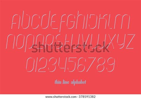 Set Stylish Isolated Alphabet Letters Numbers Stock Vector Royalty