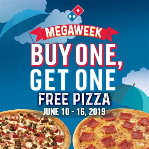Get 50% off + more at domino's with 68 coupons, promo codes, & deals from giving assistant. Domino's Pizza MEGAWEEK Promo - Buy 1 Get 1 and Free Pizzas