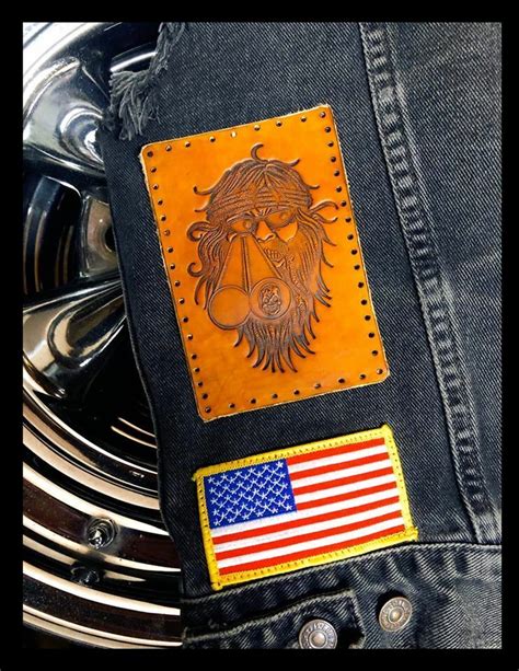 Tooled 100 Leather Patch Biker 2nd Amendment Gun Rights Nra Vest Shirt