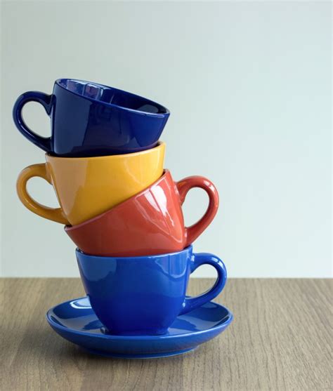Find the perfect colourful coffee cups stock photos and editorial news pictures from getty images. Free Photo | Stack of colorful coffee cups on table