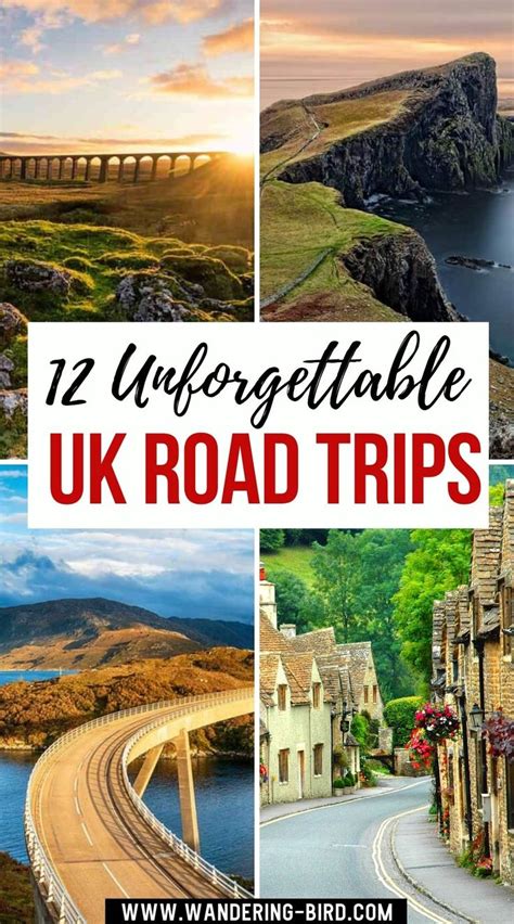 The Uk Road Trip With Text Overlay That Reads 12 Unforgettable Uk Road