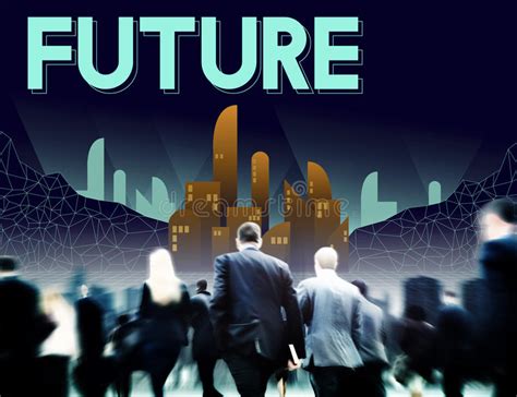Future Imagine Innovation Plan Progress Vision Concept Stock Image