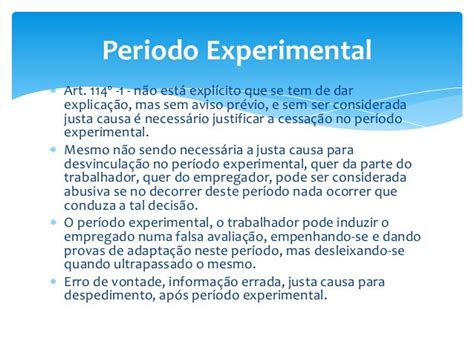 Carta Rescisão Periodo Experimental Minuta