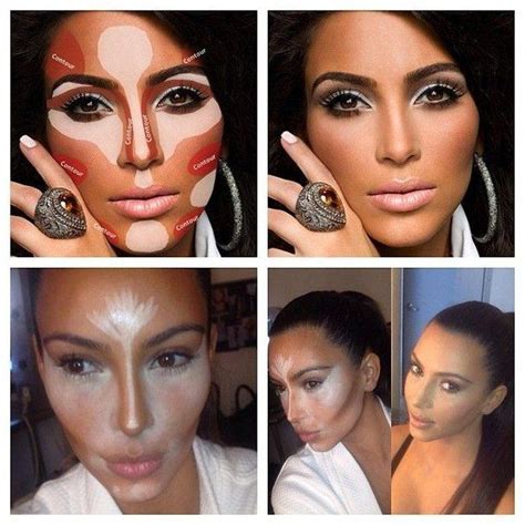 Kim Kardashian Makeup Secrets Contouring Step By Step Tutorial