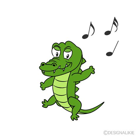 Free Dancing Crocodile Cartoon Image｜charatoon