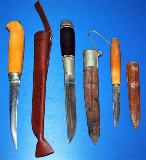 Lot Of 3 Vintage Scandinavian Hunting Knives One Blade Catawiki